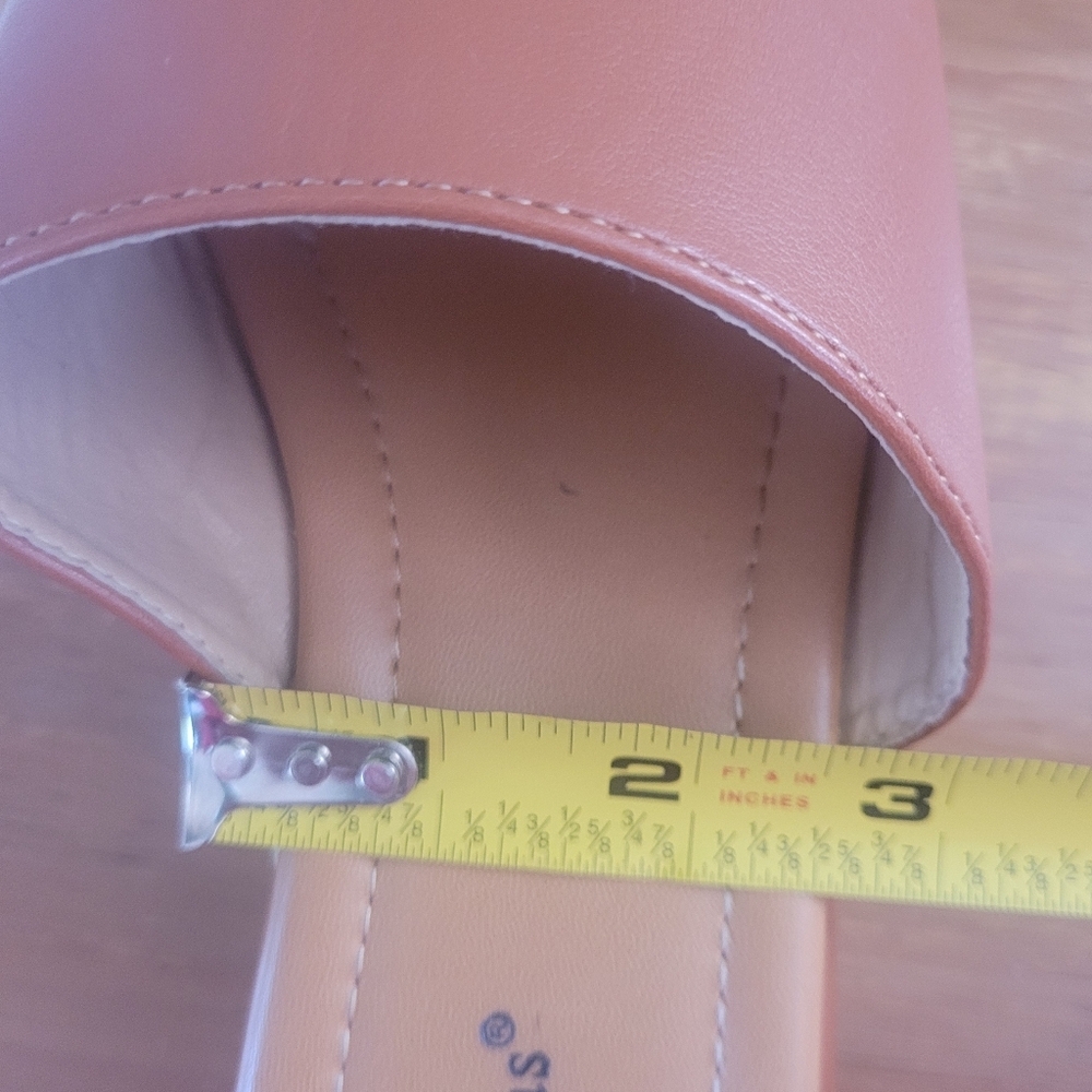 Pierre Dumas NEW size 9 slide sandals tan - Picture 6 of 9